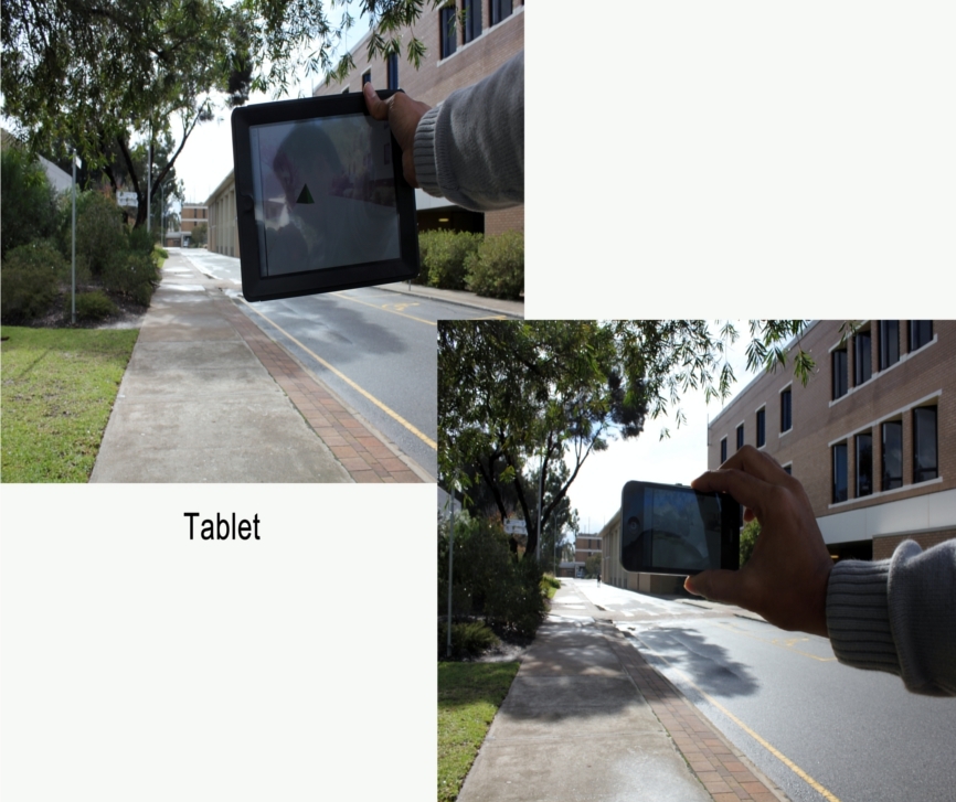 Tablet versus Phone: Depth Perception in Handheld Augmented Reality